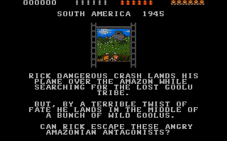 Screenshot Thumbnail / Media File 1 for Rick Dangerous (1989)(Core Design - Firebird)[!]